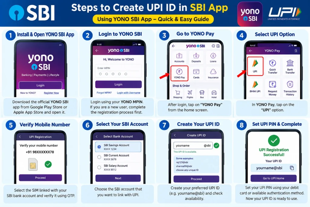 How to Create UPI ID in SBI App